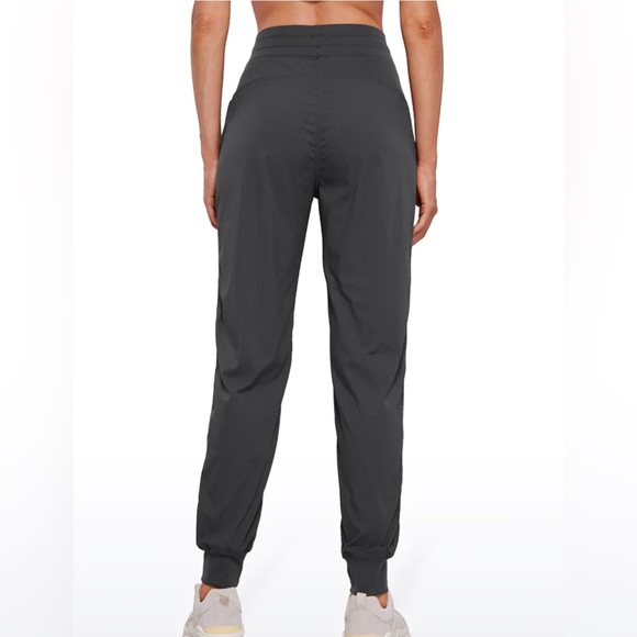 Striped Joggers with Pockets 28'' - Ruched - Picture 2 of 6